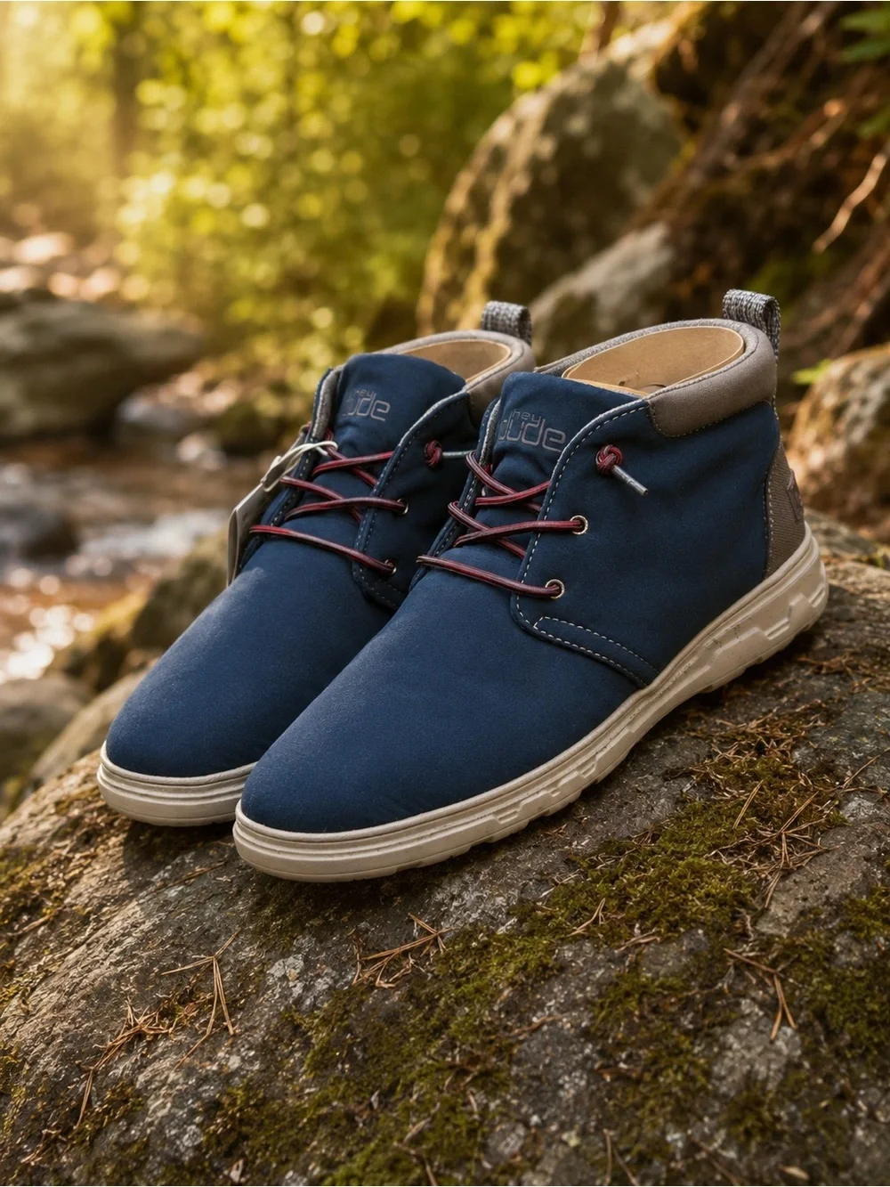 Hey Dude Spencer Eco Indigo Boots Men’s Size 12 Lightweight Comfort NWT